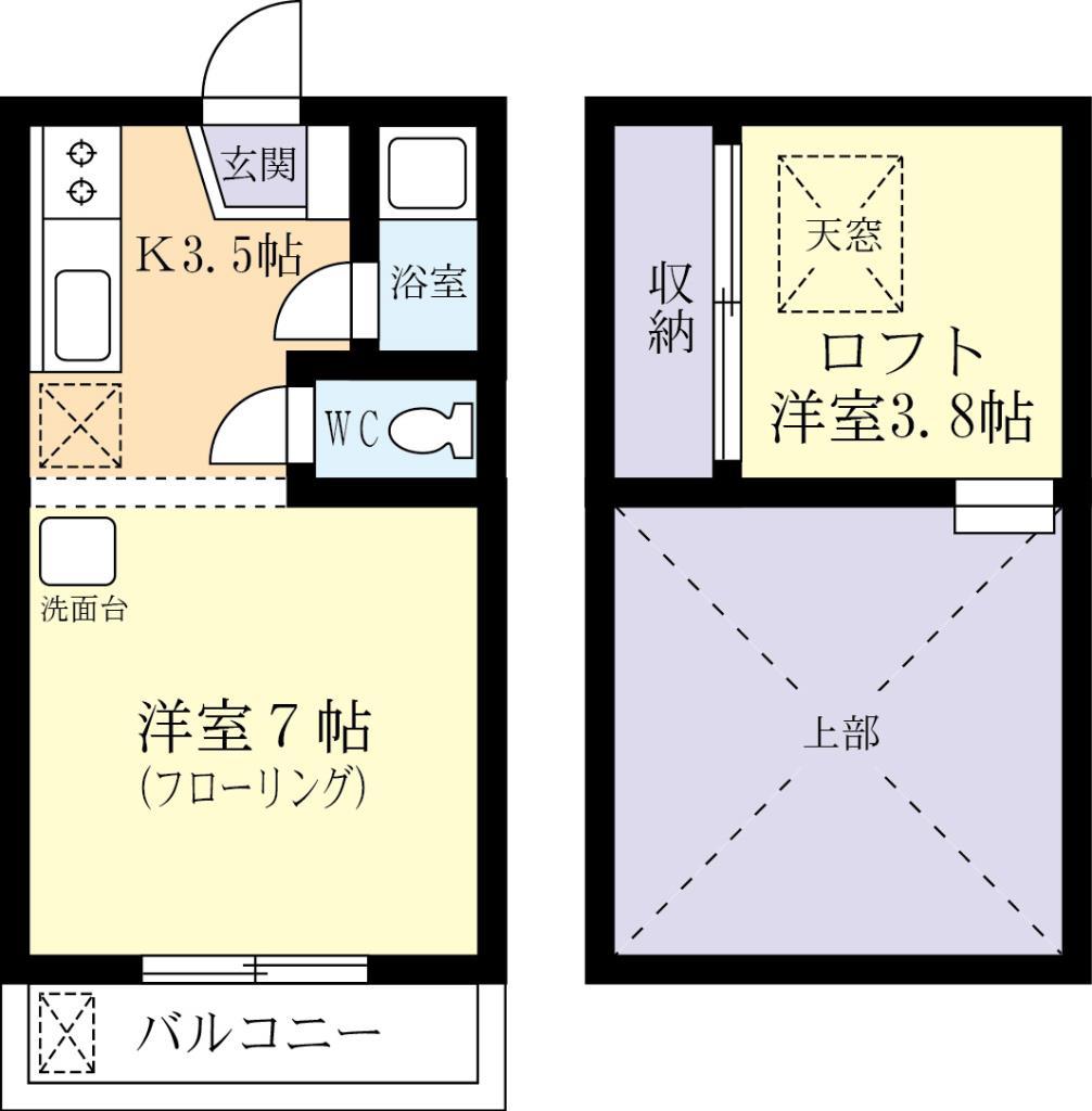 サニーハイツの間取り