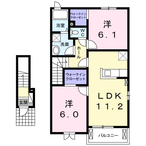 八重櫻Ｃの間取り