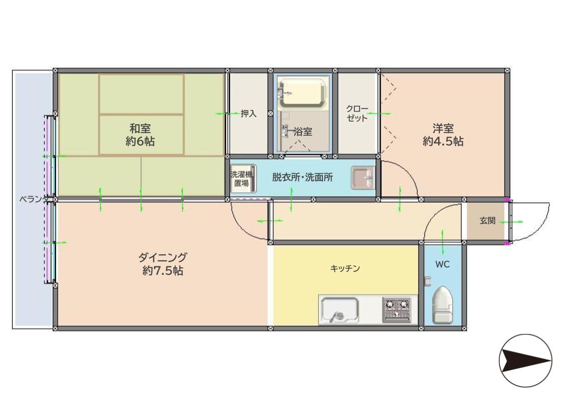 メゾンミカートの間取り