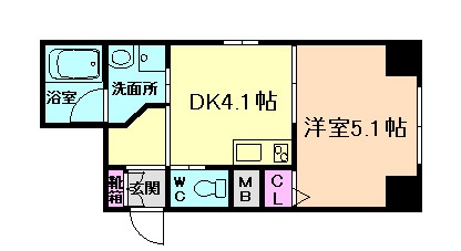 カルム共栄マンションの間取り