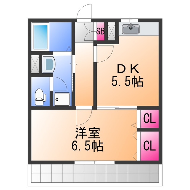 和泉市肥子町のアパートの間取り