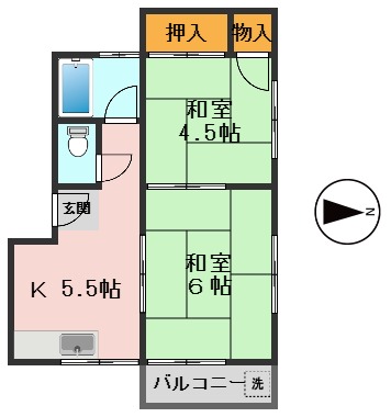 ハイツスエヒロの間取り