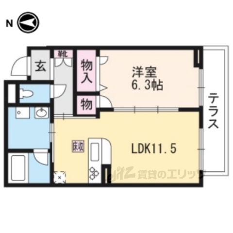 シャーメゾン一の穂２番館の間取り