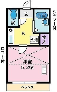 コーポ甲府の間取り