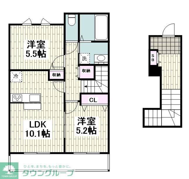 【藤沢市鵠沼海岸のマンションの間取り】