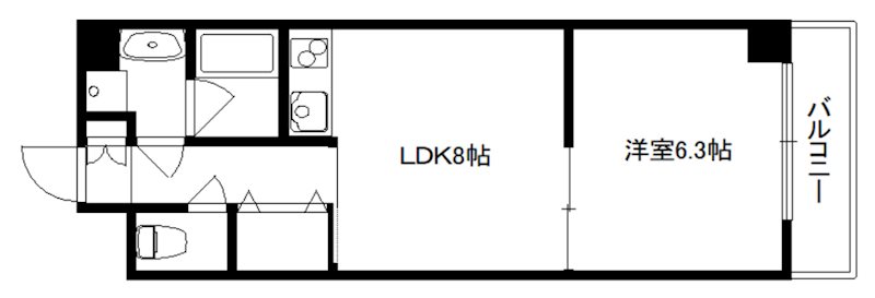 上御所エクセル三宅の間取り