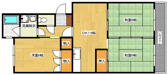 第３桂マンションの間取り