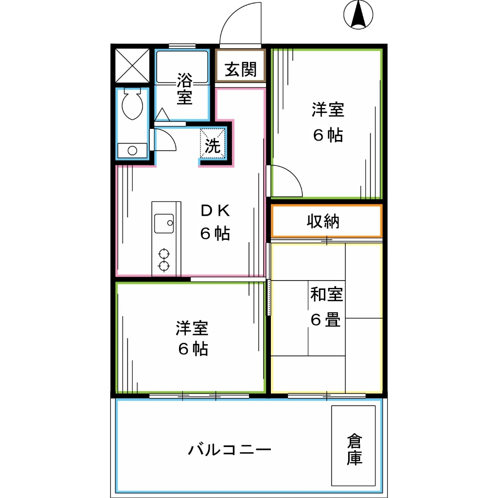 杉並区井草のマンションの間取り