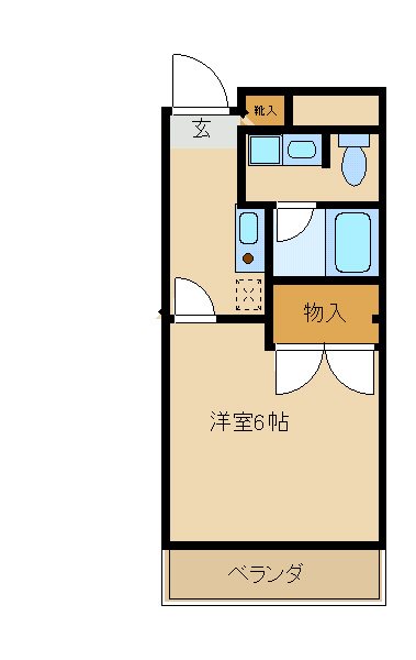 尼崎市浜のマンションの間取り