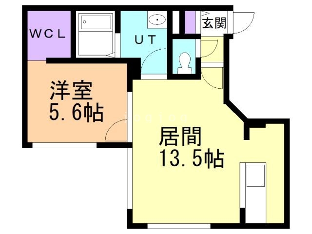 札幌市中央区南五条西のマンションの間取り