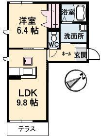 シャーメゾン東本町の間取り