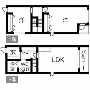 COULEURS BLANC (クルールブラン)の間取り