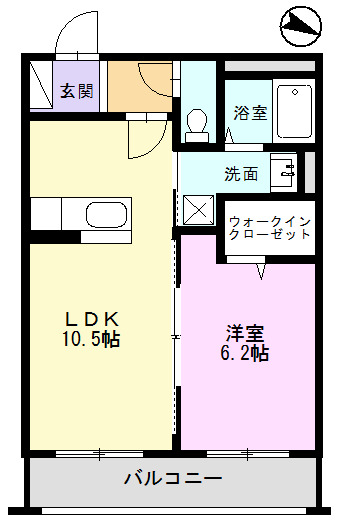 NBマンションIの間取り