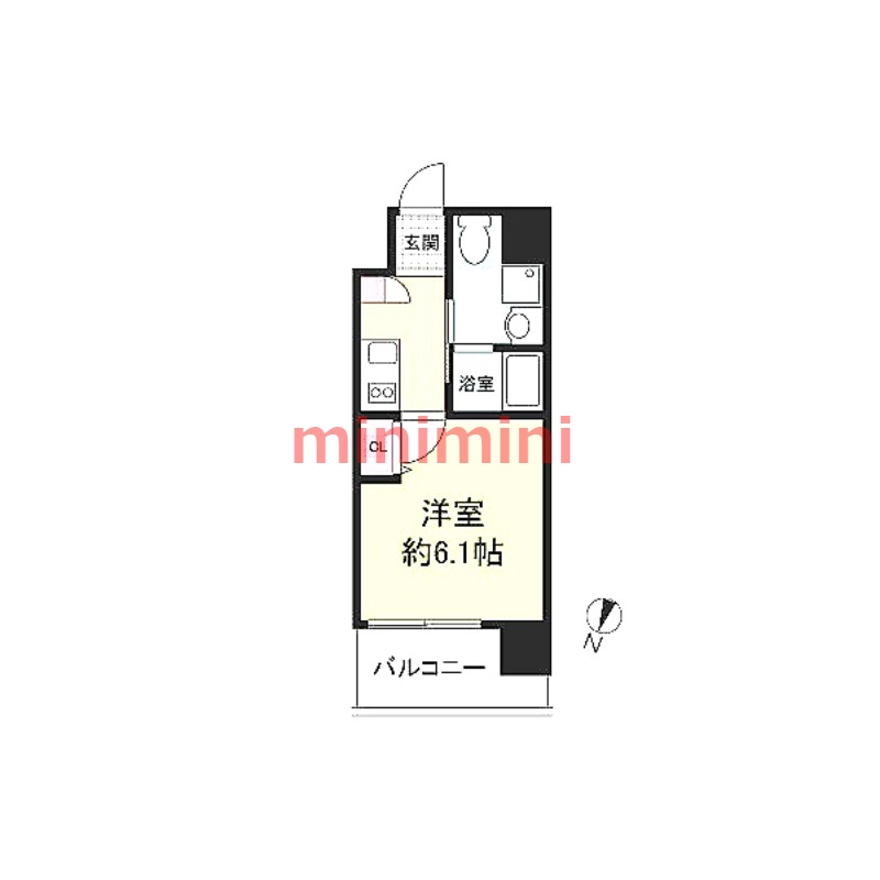 大阪市東淀川区小松のマンションの間取り