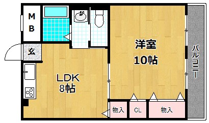 レオハイム津田Iの間取り