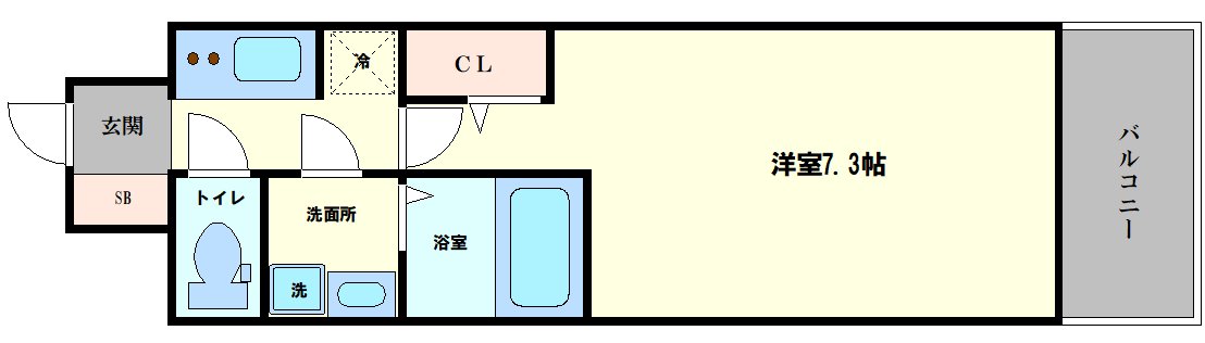S-RESIDENCE大阪同心の間取り