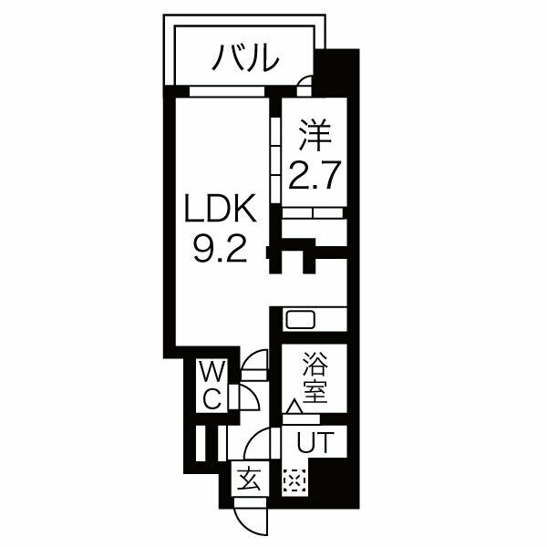 地下鉄谷町線 都島駅 徒歩3分 10階建 築2年の間取り写真