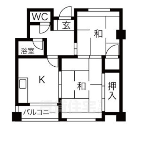 リエス西院の間取り