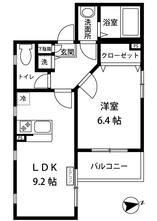 アイヒルズ美しが丘の間取り