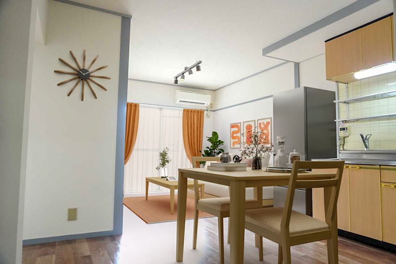 居室・リビング　エアコン付きLDK10.5帖※CGモデルルーム