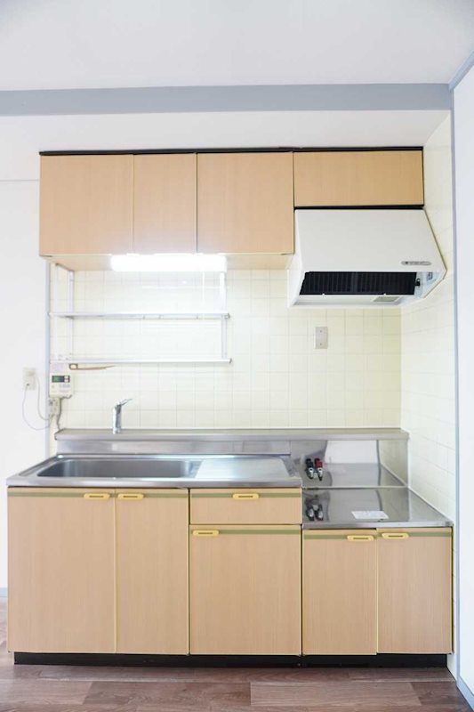 キッチン　ガスコンロ設置可能でお料理ラクラク