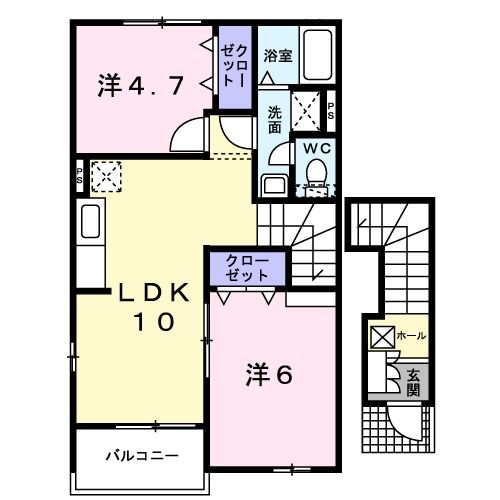 アヴニール遠賀Ｄの間取り