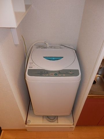 洗面設備　洗濯機付き