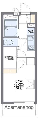 レオパレス東久保の間取り写真