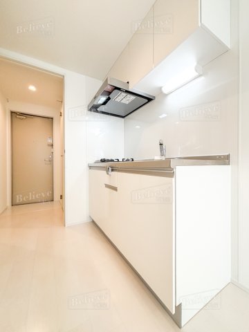 キッチン　2口コンロ付きの使いやすいシステムキッチンです♪