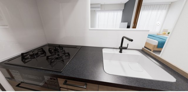 キッチン　イメージパースので実際とは異なります