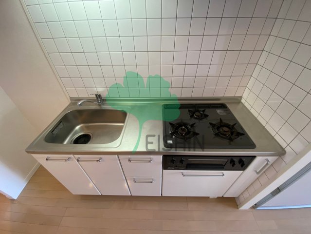 キッチン　シンプルな清潔感のあるキッチンです！