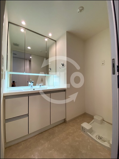 洗面設備　エスリード長堀タワー　洗面化粧台