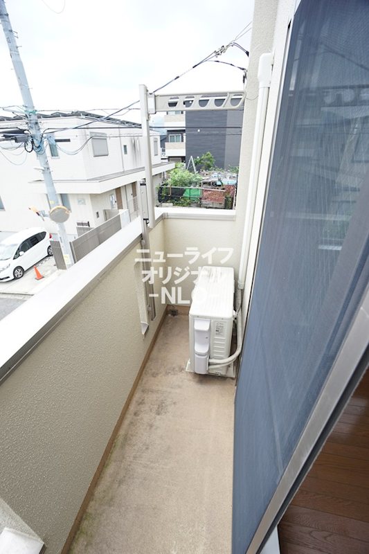 バルコニー　周囲には閑静な街並みが広がります☆