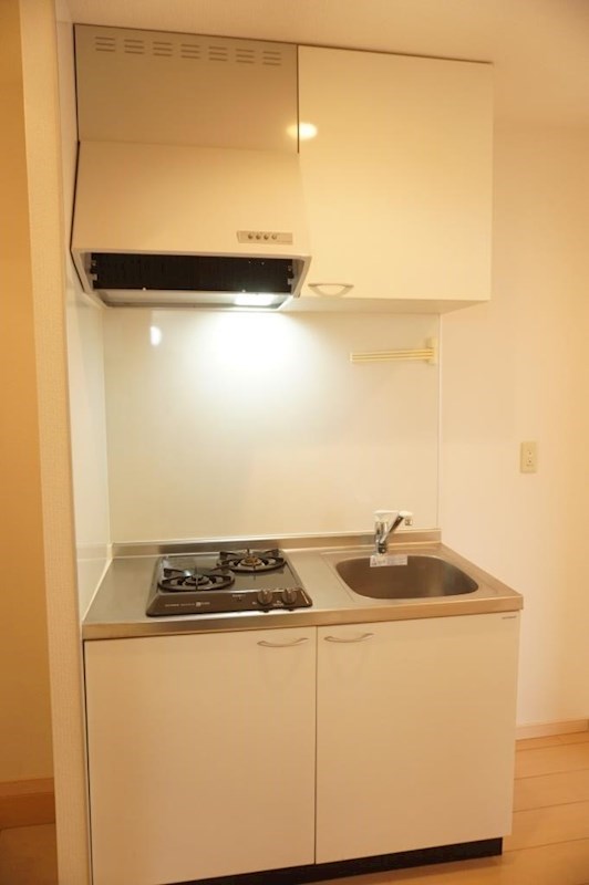 キッチン　2口コンロ付きキッチンでお料理らくらく