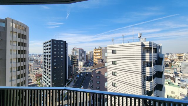眺望　同タイプ12階バルコニーからの眺望です。