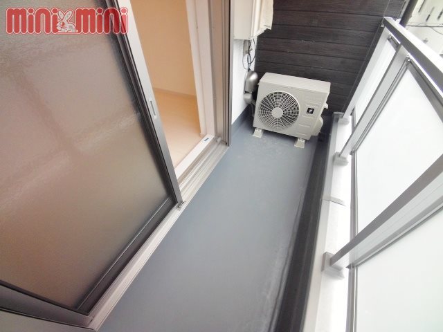 バルコニー　洗濯物、ゆったり干せます