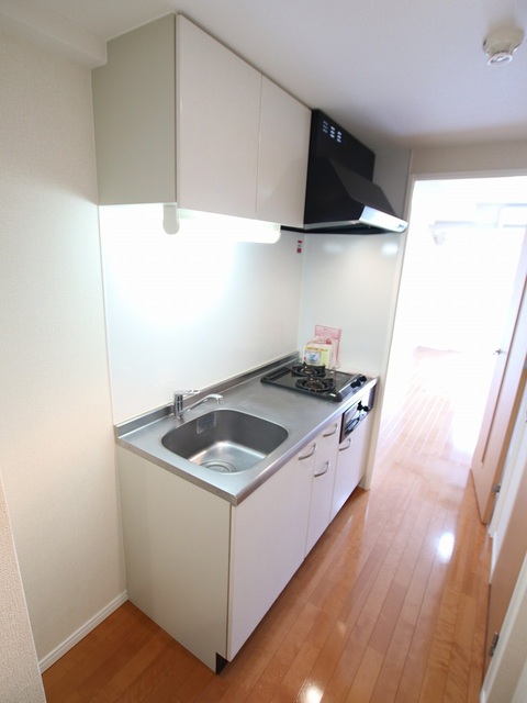 キッチン　キッチンはグリル付２口コンロ設置済みです☆