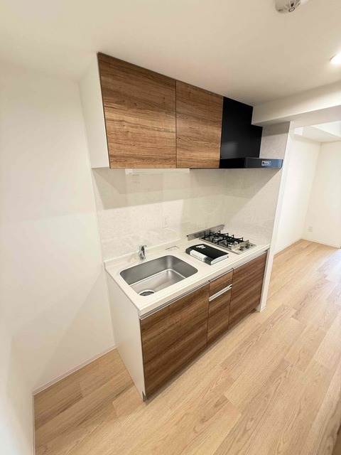 キッチン　便利な２口ガスコンロ設置済！