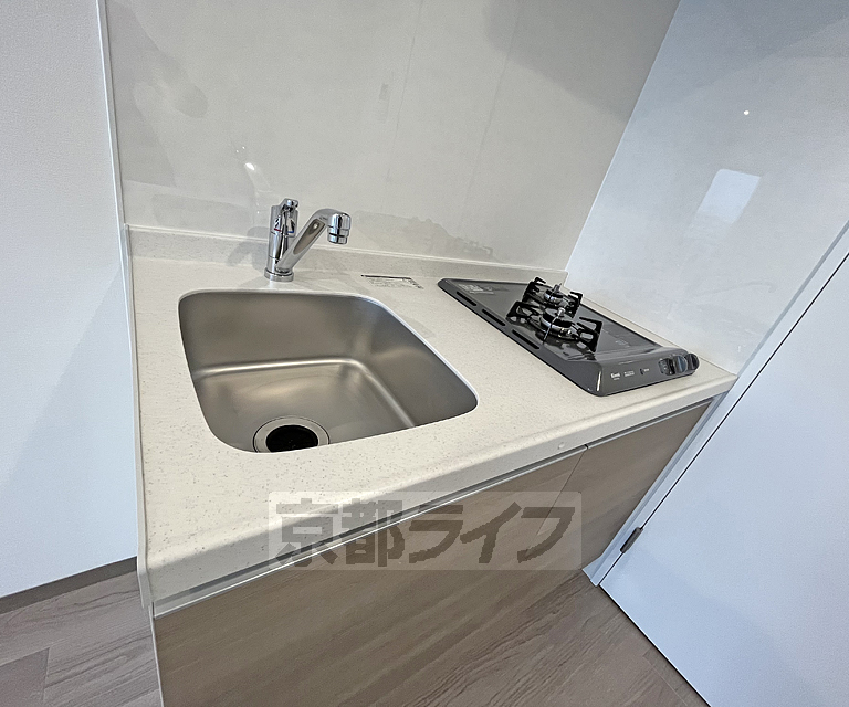 キッチン　ガスコンロ付きのキッチン