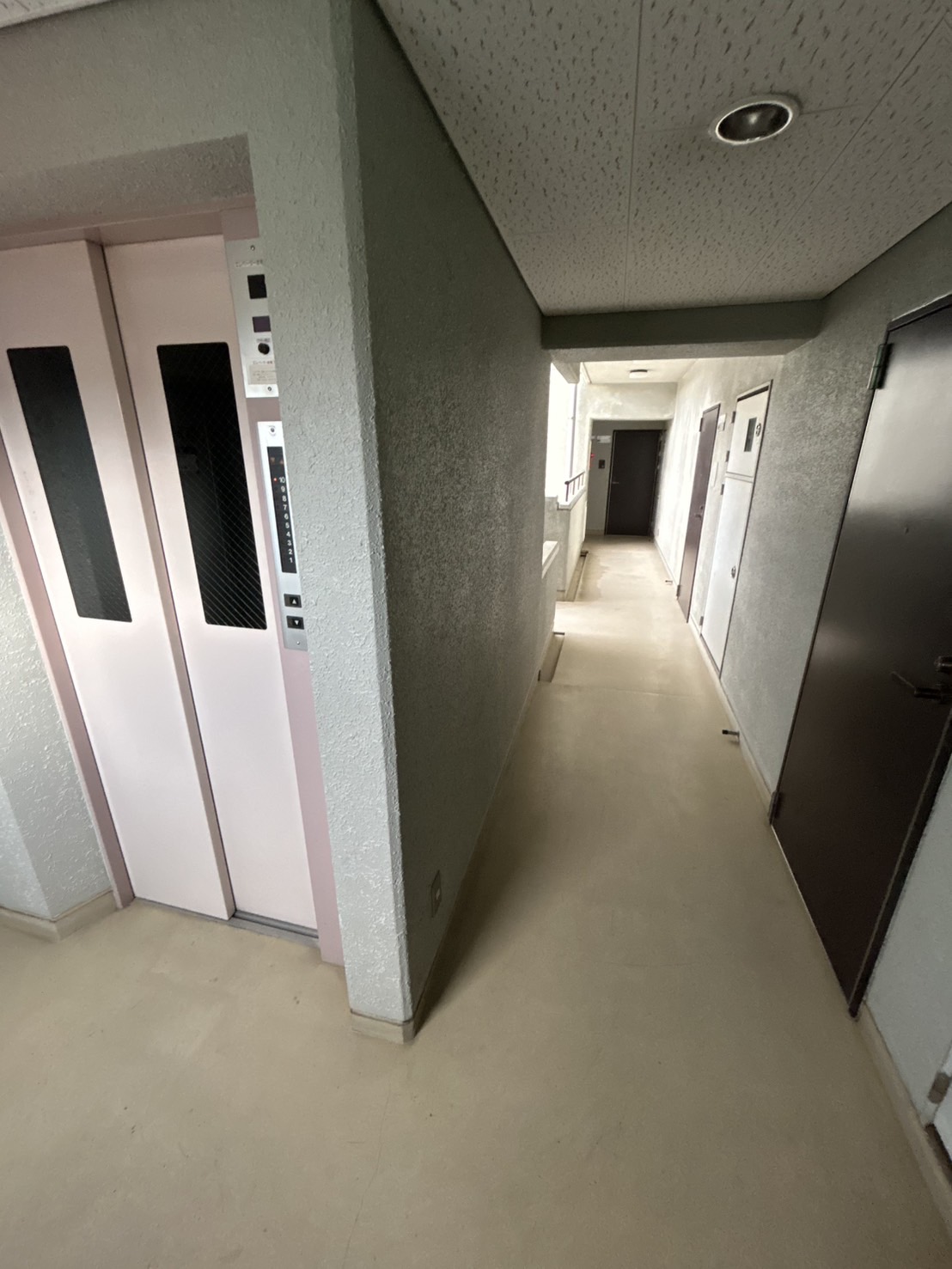 その他共有部分　共用廊下エレベーター有