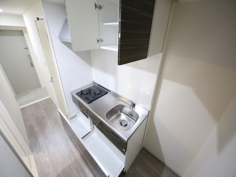 キッチン　システムキッチン（ガス2口コンロ付）