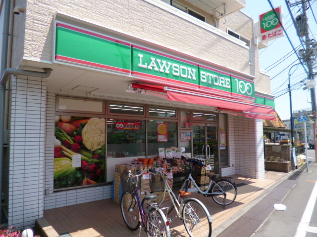 コンビニ　ローソンストア１００（コンビニ）まで727m