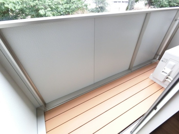 バルコニー　落ち着いた時間を過ごせるバルコニーです