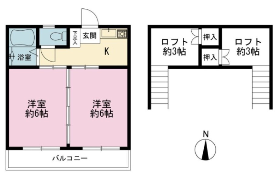 サンライフ 二日市の間取り写真
