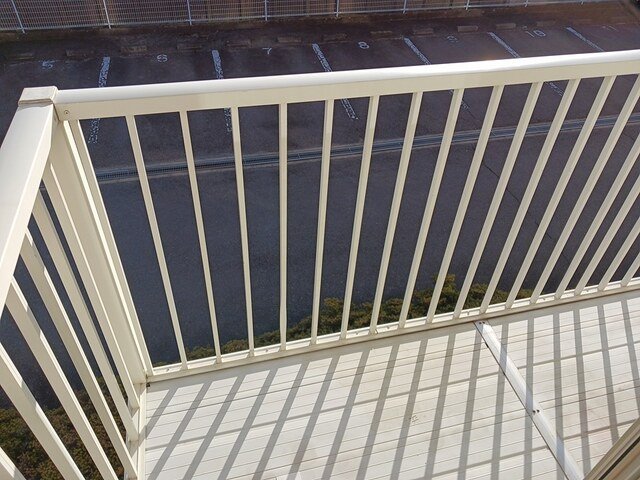 バルコニー　お洗濯にも便利なバルコニー付き