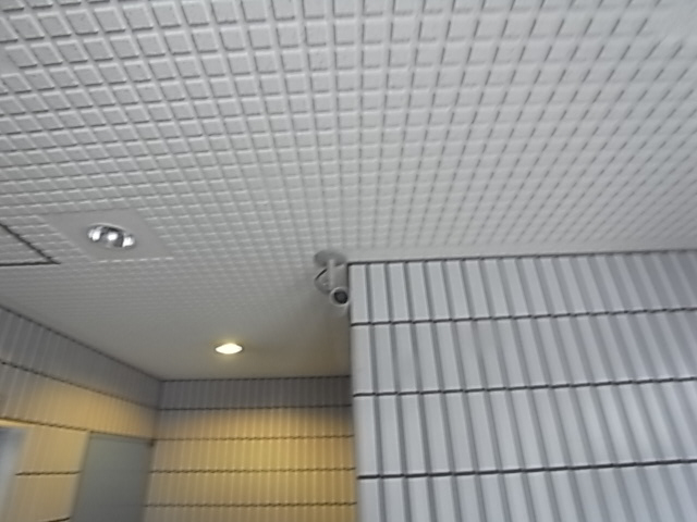 セキュリティ　防犯カメラがあり、女性にも安心ですね。