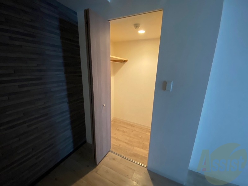 収納　クローゼット。荷物がたくさんあっても問題ないですね。