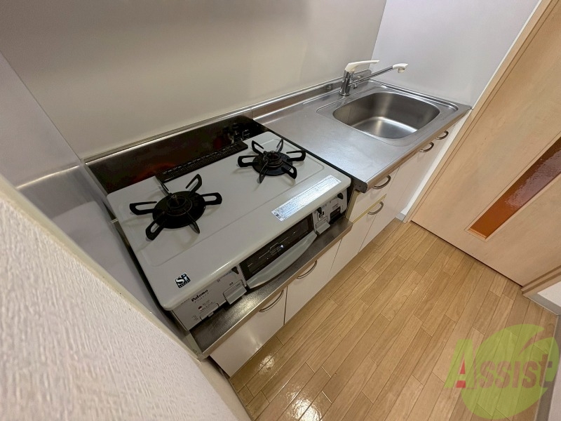 キッチン　清潔感がありお洒落なキッチンになっていました！