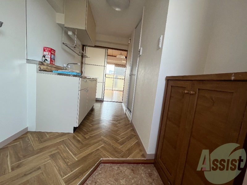 玄関　玄関から撮影しました。広々としていますね！