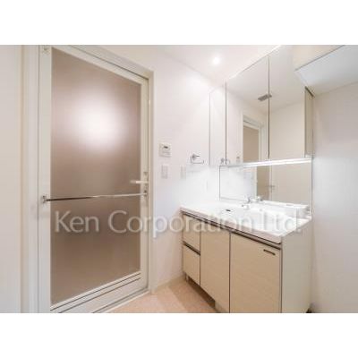 洗面設備　同タイプ5階のお部屋を撮影。仕様が異なることがあります。